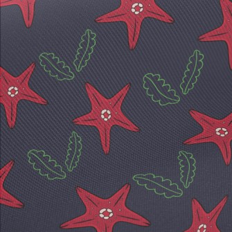 Red Starfish Midweight Cotton Poplin