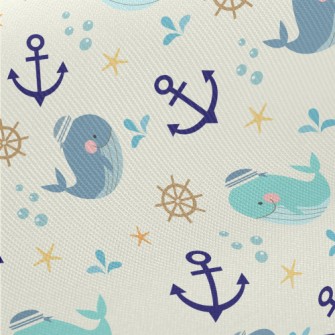 Sailor Whale Midweight Cotton Poplin