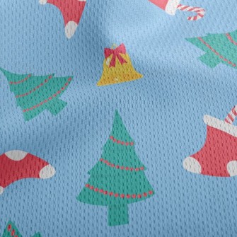 Bells Christmas Stocking Chris Athletic Mesh Flat Back