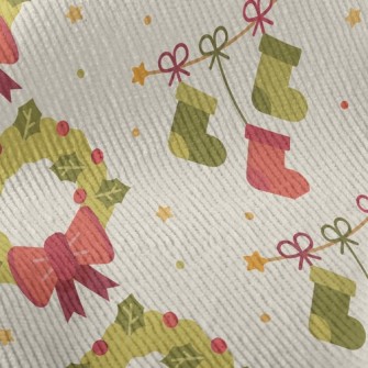 Christmas Decoration Wreath Standard Corduroy