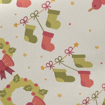 Christmas Decoration Wreath Twill