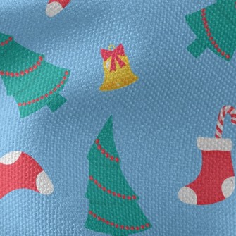 Bells Christmas Stocking Chris Waterproof Canvas