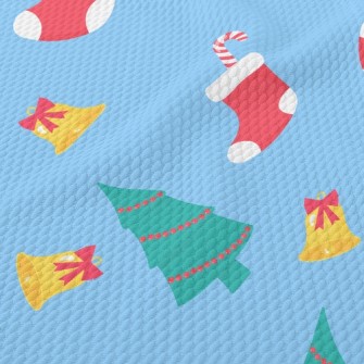 Bells Christmas Stocking Chris Birdseye Piqué