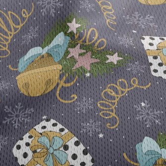 Ornate Decorative Bells Athletic Mesh Flat Back