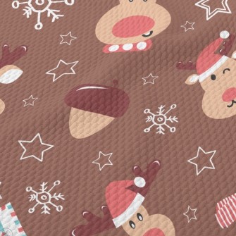 Elk Letter To Santa Claus Birdseye Piqué