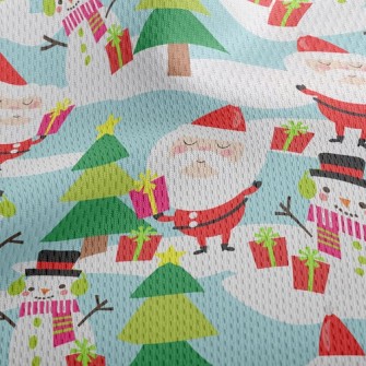 Proud Santa Claus Athletic Mesh Flat Back