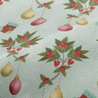 Christmas Red Hanging Ornament Performance Linen