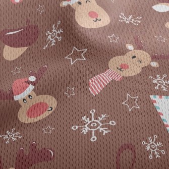 Elk Letter To Santa Claus Athletic Mesh Flat Back