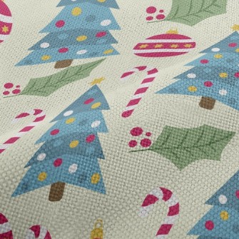 Candy Cane Christmas Tree Performance Linen