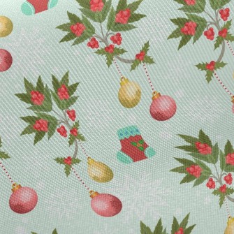 Christmas Red Hanging Ornament Twill