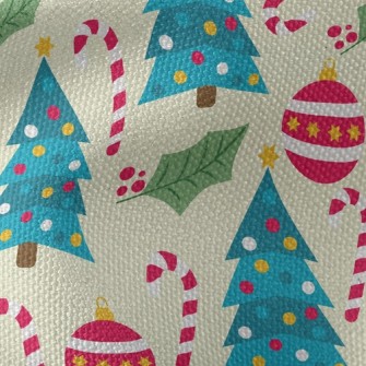 Candy Cane Christmas Tree Waterproof Canvas