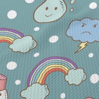 Various Weather Changes Birdseye Piqué