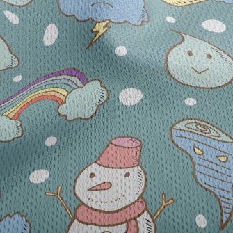 Various Weather Changes Athletic Mesh Flat Back