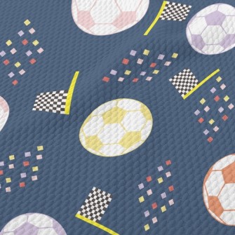 Classic Colorful Football Birdseye Piqué