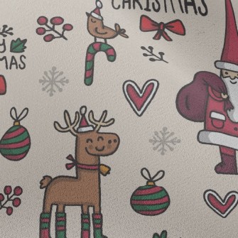 Cartoon Merry Christmas Chiffon