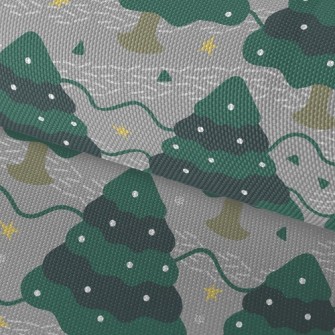Dotted Christmas Tree Waterproof Oxford