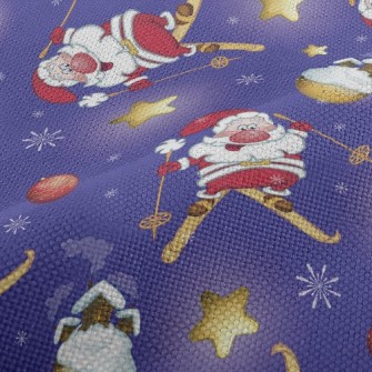 Santa Skiing Performance Linen