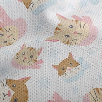 Innocent Scarf Cat Athletic Mesh Flat Back