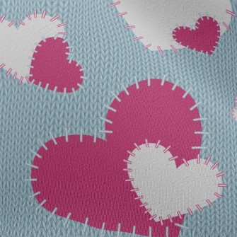 Decorative Yarn Hearts Chiffon