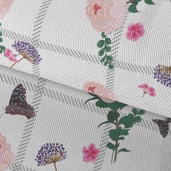 Beautiful Flowers And Butterfl Waterproof Oxford