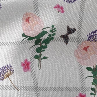 Beautiful Flowers And Butterfl Waterproof Canvas