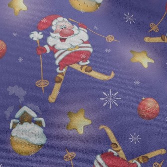 Santa Skiing Chiffon