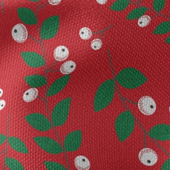 Plum Fruit Leaves Waterproof Canvas