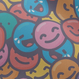Stacked Emoticons Chiffon