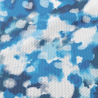 Watercolor Drip Abstract Birdseye Piqué