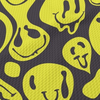 Big Twisted Smiley Face Birdseye Piqué