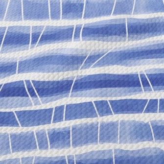 Sfumato Watercolor Abstract Birdseye Piqué