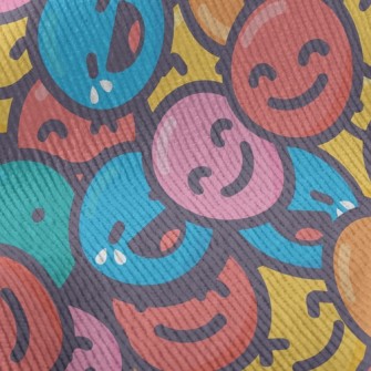 Stacked Emoticons Standard Corduroy