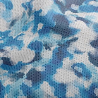 Watercolor Drip Abstract Athletic Mesh Flat Back