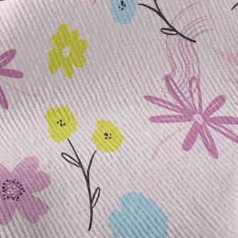 Cute Pink Flowers Standard Corduroy