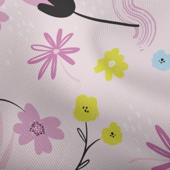 Cute Pink Flowers Dobby