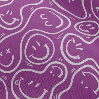 Distorted Smiley Face Chiffon
