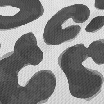 Watercolor Leopard Pattern Birdseye Piqué