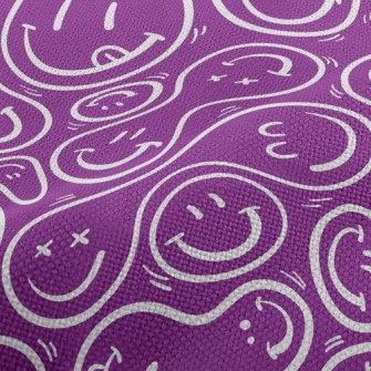 Distorted Smiley Face Performance Linen