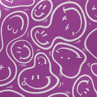 Distorted Smiley Face Twill
