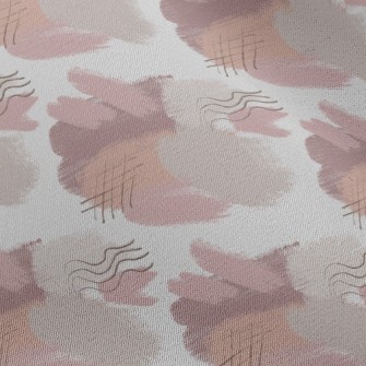 Watercolor Abstract Lines Chiffon