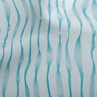 Abstract Twisted Lines Athletic Mesh Flat Back