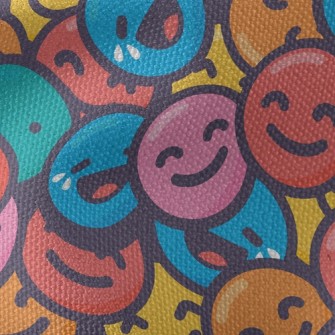 Stacked Emoticons Waterproof Canvas
