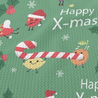 Fruit Family Celebrates Christ Birdseye Piqué