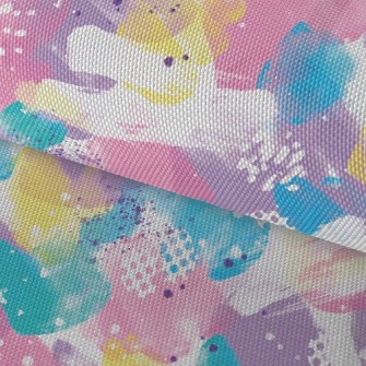 Fantasy Toned Abstract Paintin Waterproof Oxford