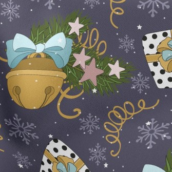 Ornate Decorative Bells Stretch Ponte