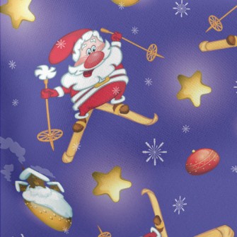 Santa Skiing Stretch Ponte