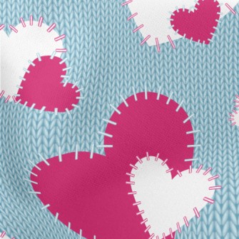 Decorative Yarn Hearts Stretch Ponte
