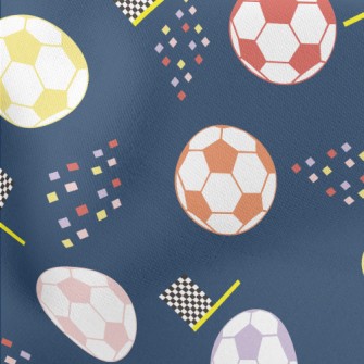 Classic Colorful Football Stretch Ponte