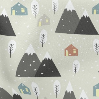 Romantic Snowy Hill Stretch Ponte