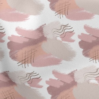 Watercolor Abstract Lines Stretch Ponte